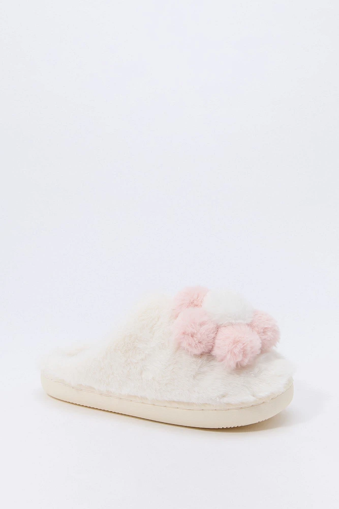 Plush Flower Slipper