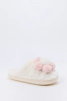 Plush Flower Slipper