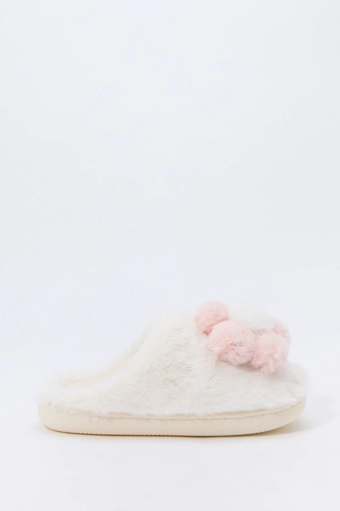 Plush Flower Slipper