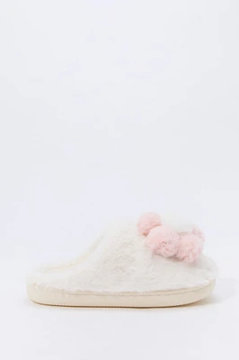 Plush Flower Slipper