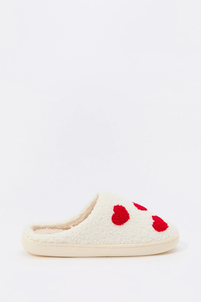 Heart Sherpa Slippers