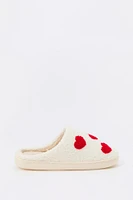 Heart Sherpa Slippers