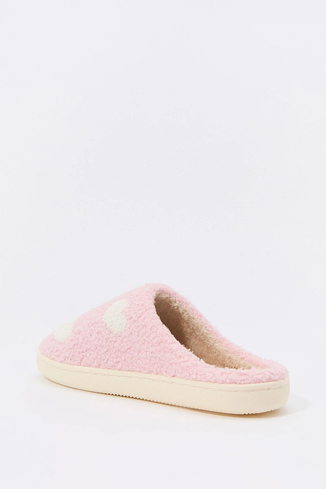 Heart Sherpa Slippers