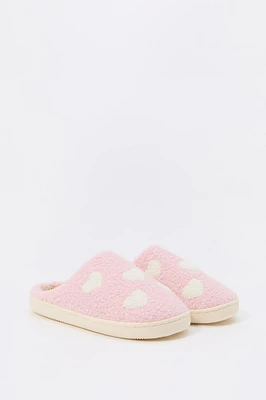 Heart Sherpa Slippers