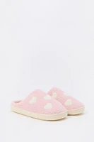 Heart Sherpa Slippers