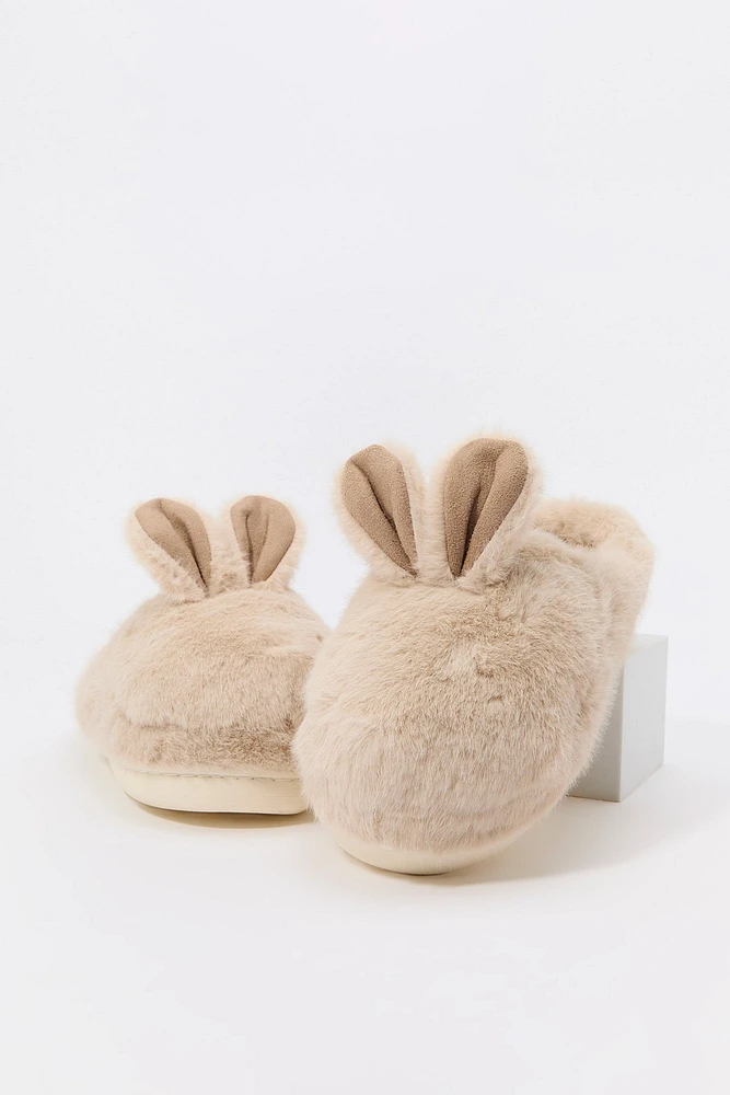 Faux Fur Bunny Slippers