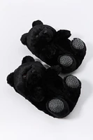 3D Rhinestone Teddy Bear Slippers