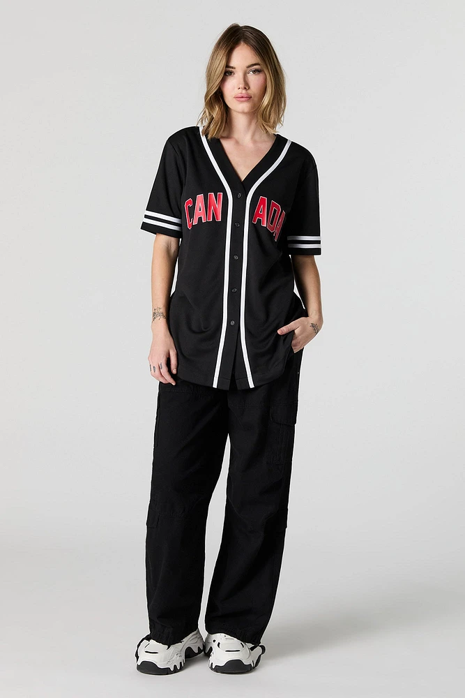 01 Graphic Mesh Canada Day Baseball Jersey