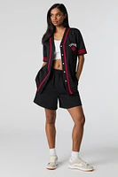 Mesh Canada Day Graphic Baseball Jersey
