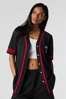 Mesh Canada Day Graphic Baseball Jersey