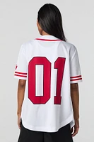 Mesh Canada Day Graphic Baseball Jersey