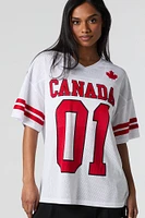 Jersey en filet à imprimé Canada Day