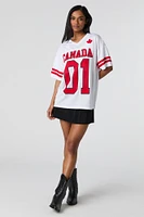Jersey en filet à imprimé Canada Day