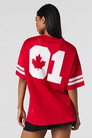 Mesh Canada Day Graphic Jersey