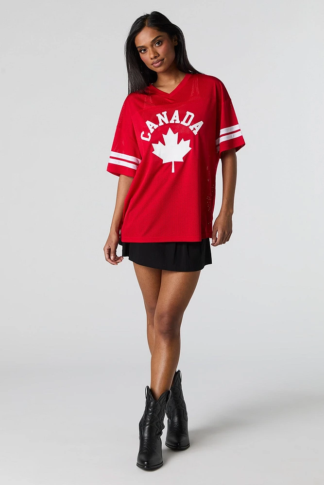 Mesh Canada Day Graphic Jersey
