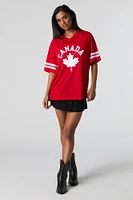 Mesh Canada Day Graphic Jersey