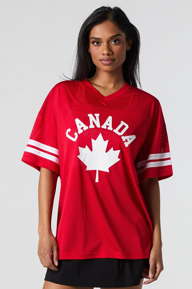 Mesh Canada Day Graphic Jersey