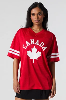 Mesh Canada Day Graphic Jersey
