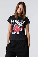 Elbows Up Canada Day Graphic T-Shirt