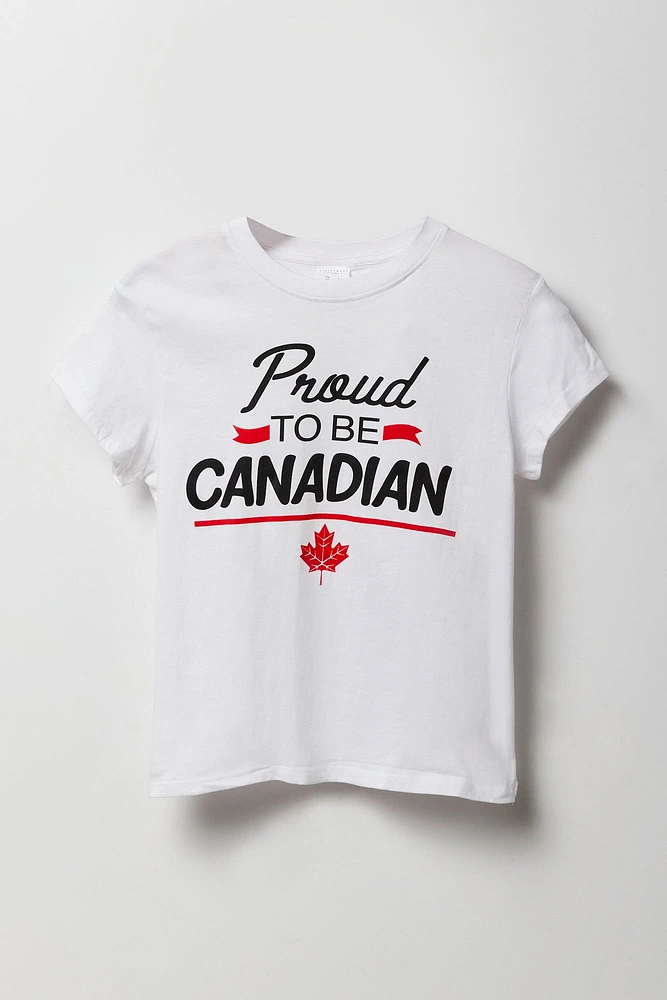 T-shirt à imprimé Proud To Be Canadian
