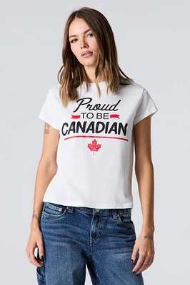 Proud To Be Canadian Graphic T-Shirt