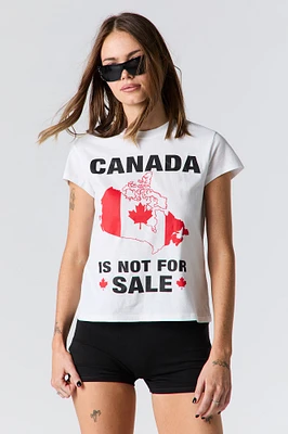 T-shirt à imprimé Canada is Not for Sale