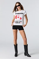 T-shirt à imprimé Canada is Not for Sale