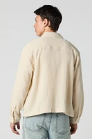Collared Button-Up Top
