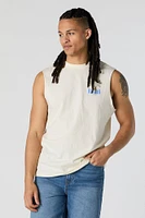 Havana Embroidered Graphic Muscle Tank