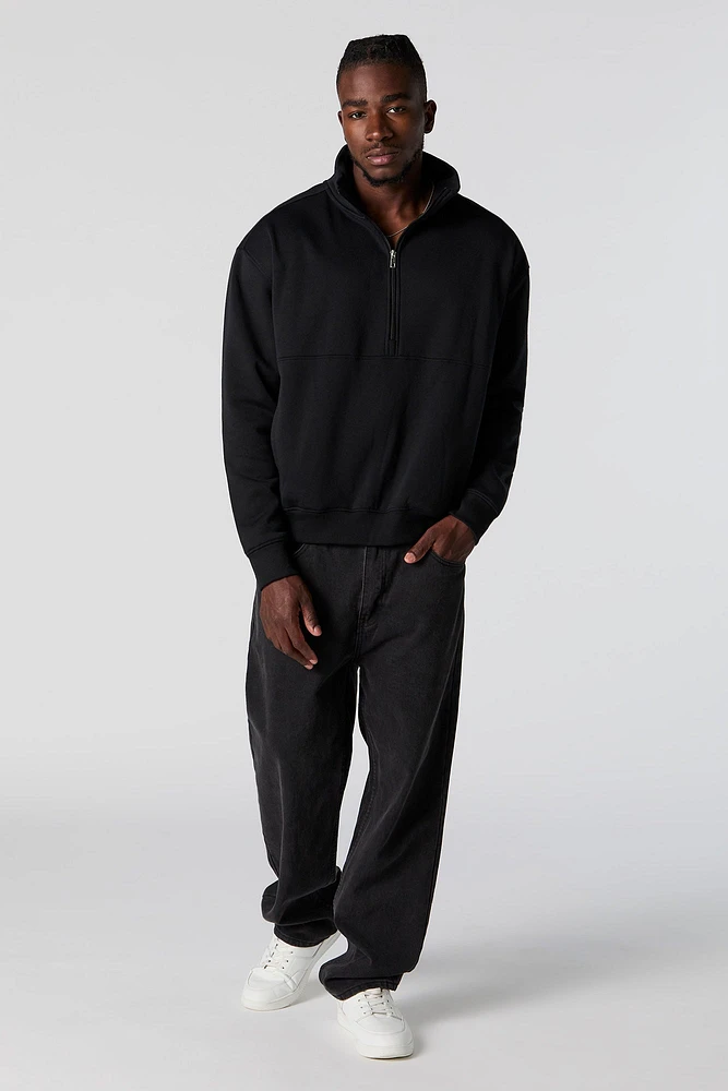 Half Zip Fleece Sweatshirt