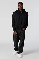 Half Zip Fleece Sweatshirt