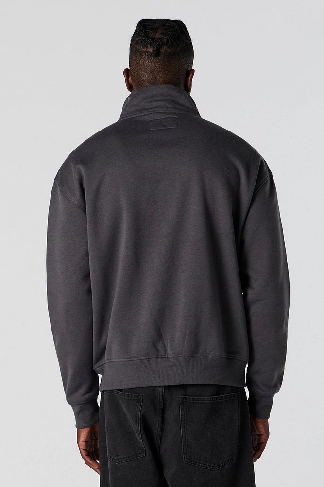 Half Zip Fleece Sweatshirt