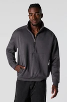 Half Zip Fleece Sweatshirt