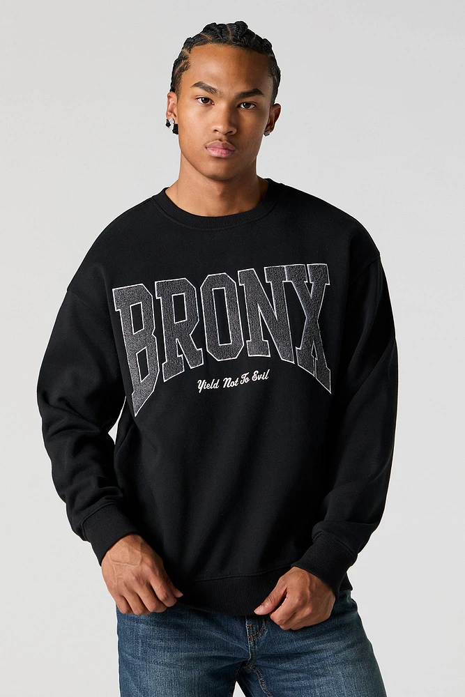 City Chenille Embroidered Fleece Sweatshirt