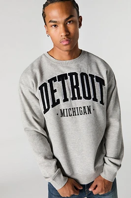 City Chenille Embroidered Fleece Sweatshirt