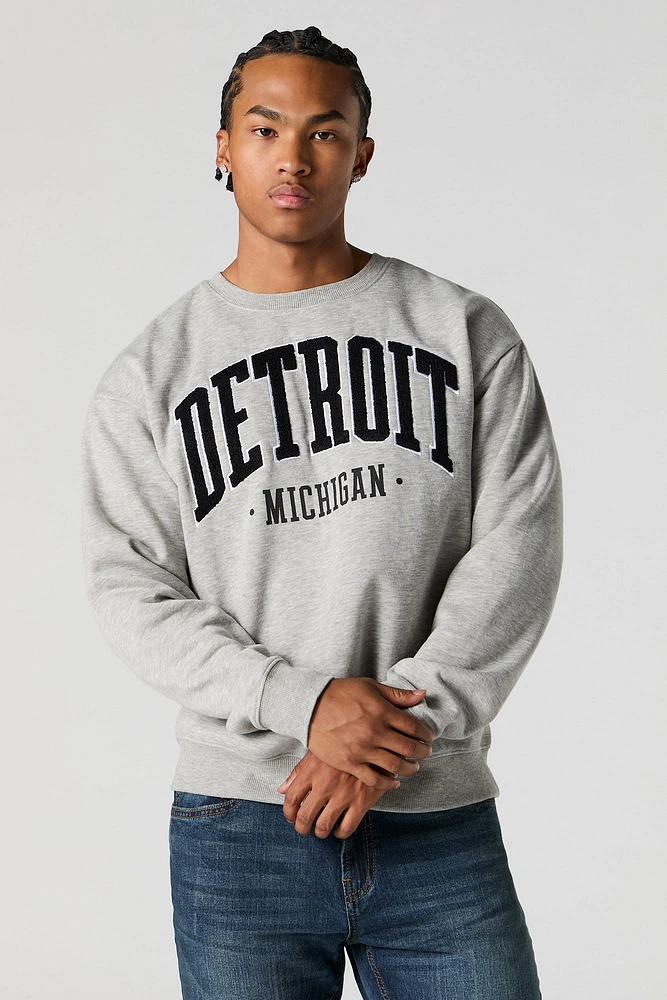 City Chenille Embroidered Fleece Sweatshirt