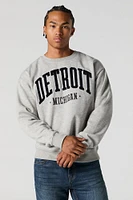 City Chenille Embroidered Fleece Sweatshirt
