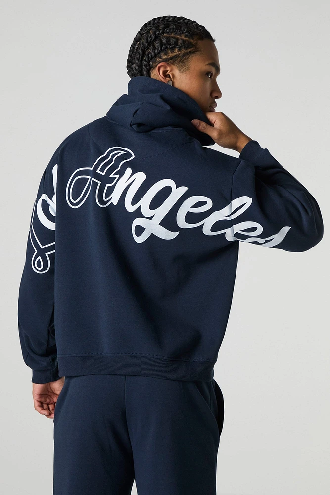 LA Embroidered Fleece Hoodie