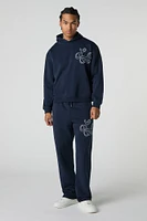 LA Embroidered Fleece Hoodie