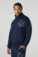 LA Embroidered Fleece Hoodie