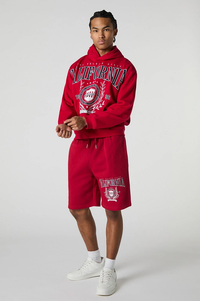 California Embroidered Fleece Hoodie