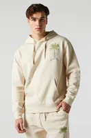 Hapuna Beach Embroidered Fleece Hoodie