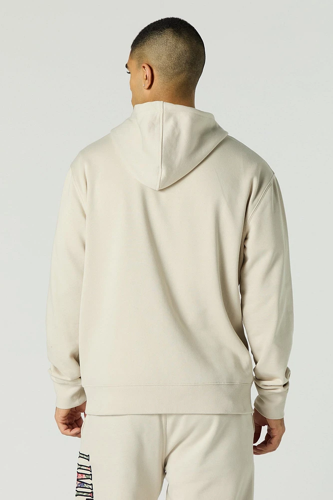 Limited Twill Embroidered Fleece Hoodie