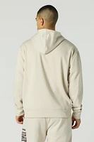 Limited Twill Embroidered Fleece Hoodie