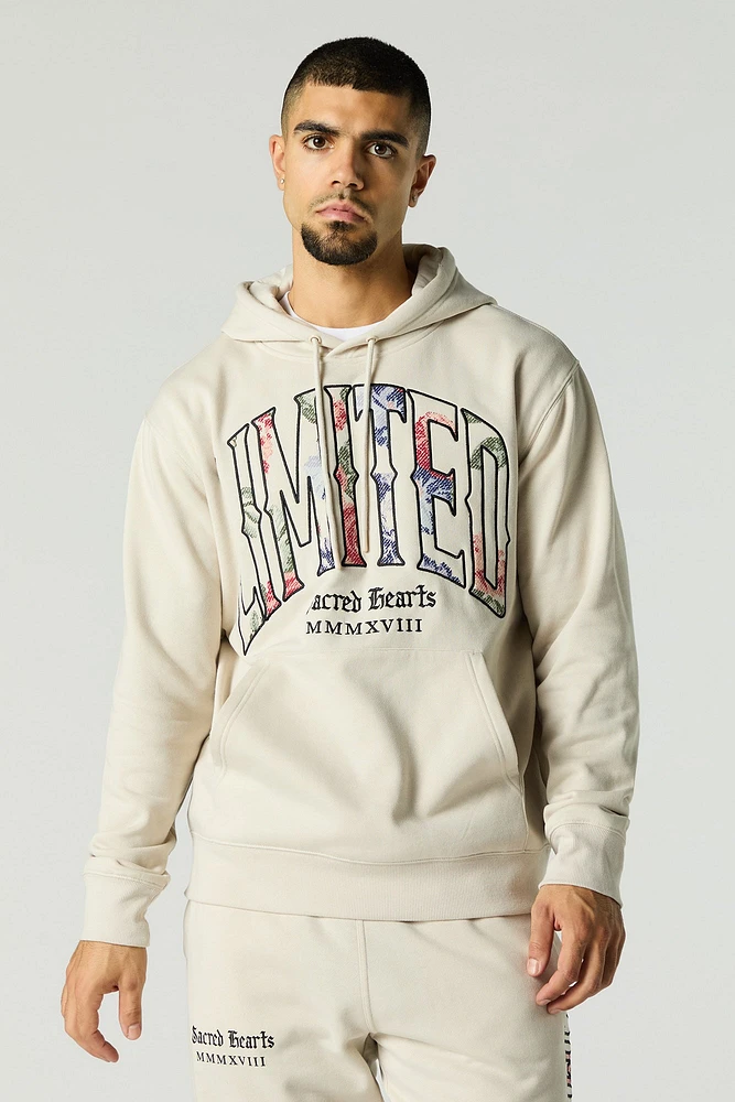 Limited Twill Embroidered Fleece Hoodie