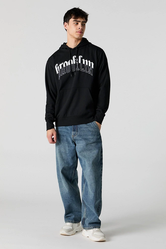 City Embroidered Fleece Hoodie