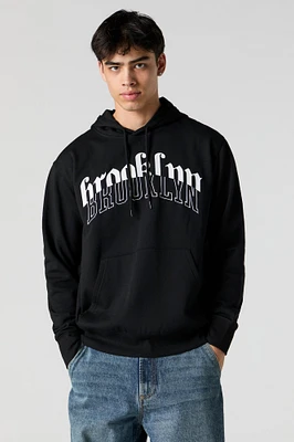 City Embroidered Fleece Hoodie