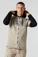 Legendary Graphic Baseball Jersey and Hoodie 2 Piece Set