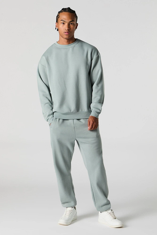 Solid Fleece Sweatshirt
