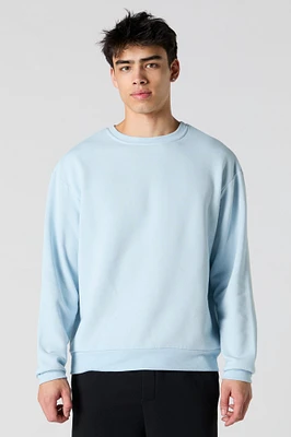 Solid Fleece Sweatshirt